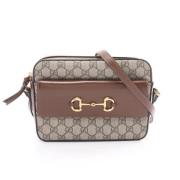 Pre-owned Leather gucci-bags Gucci Vintage , Beige , Dames