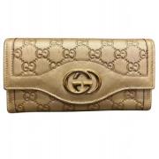 Pre-owned Leather wallets Gucci Vintage , Yellow , Unisex