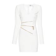 Witte Jurken voor Vrouwen Elisabetta Franchi , White , Dames