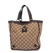 Pre-owned Canvas gucci-bags Gucci Vintage , Brown , Dames