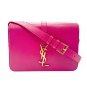 Pre-owned Leather shoulder-bags Yves Saint Laurent Vintage , Pink , Da...