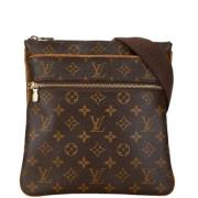 Pre-owned Canvas louis-vuitton-bags Louis Vuitton Vintage , Brown , Da...