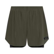 Logo Shorts Y-3 , Green , Heren