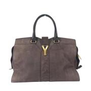 Pre-owned Leather handbags Yves Saint Laurent Vintage , Brown , Dames