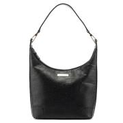 Pre-owned Leather handbags Gucci Vintage , Black , Dames