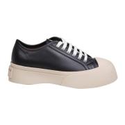 Zwarte Sneakers met Uniek Logo Ontwerp Marni , Black , Dames