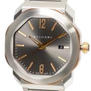 Pre-owned Metal watches Bvlgari Vintage , Gray , Heren