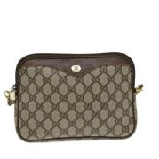 Pre-owned Canvas gucci-bags Gucci Vintage , Beige , Dames