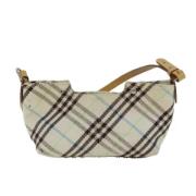 Pre-owned Canvas shoulder-bags Burberry Vintage , Beige , Dames