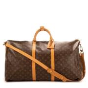 Pre-owned Coated canvas handbags Louis Vuitton Vintage , Brown , Dames