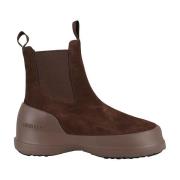 Chelsea Suede Winterlaarzen Moon Boot , Brown , Heren