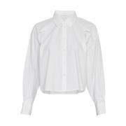 Lange Mouw Amaris Blouse Moss Copenhagen , White , Dames