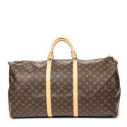 Pre-owned Coated canvas handbags Louis Vuitton Vintage , Brown , Dames