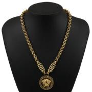 Pre-owned Metal necklaces Versace Pre-owned , Yellow , Dames