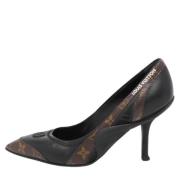 Pre-owned Coated canvas heels Louis Vuitton Vintage , Black , Dames