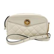 Pre-owned Leather shoulder-bags Versace Pre-owned , White , Dames