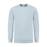 Crewneck LS Sweater Regular Fit Pure Path , Blue , Heren