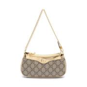 Pre-owned Leather gucci-bags Gucci Vintage , Beige , Dames