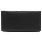 Pre-owned Leather wallets Hermès Vintage , Black , Dames