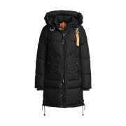 Gewatteerde Zwarte Winterjas Vrouwen Parajumpers , Black , Dames