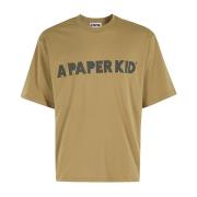 Casual Jersey T-shirt A Paper Kid , Green , Heren