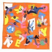 Pre-owned Silk scarves Hermès Vintage , Multicolor , Dames