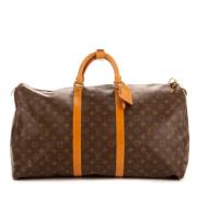 Pre-owned Coated canvas handbags Louis Vuitton Vintage , Brown , Dames