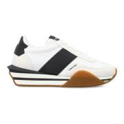 Witte Zwarte Sneakers James Aw24 Tom Ford , White , Heren