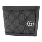 Pre-owned Canvas wallets Gucci Vintage , Black , Heren