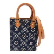 Pre-owned Fabric louis-vuitton-bags Louis Vuitton Vintage , Blue , Dam...