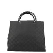 Pre-owned Canvas handbags Gucci Vintage , Black , Dames