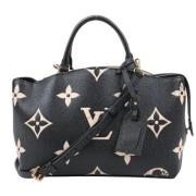 Pre-owned Leather handbags Louis Vuitton Vintage , Black , Dames