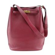 Pre-owned Leather hermes-bags Hermès Vintage , Red , Dames