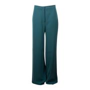 Wijde Medusa Broek Max Mara Studio , Green , Dames