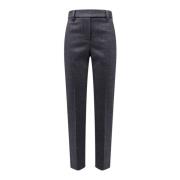 Wollen broek met Monili-detail Brunello Cucinelli , Gray , Dames