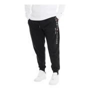 Logo Sweatpants voor Mannen Tommy Hilfiger , Black , Heren