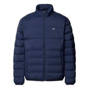 Blauwe Opvouwbare Donsjas Anorak Stijl Tommy Hilfiger , Blue , Heren