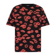 T-shirt met print Balmain , Black , Heren