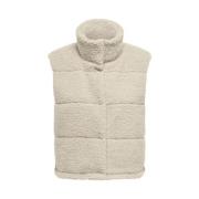 Teddy Vest in Pumice Stone Only , Beige , Dames