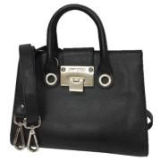 Pre-owned Leather shoulder-bags Jimmy Choo Pre-owned , Black , Dames