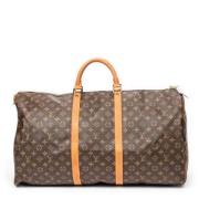 Pre-owned Coated canvas handbags Louis Vuitton Vintage , Brown , Dames