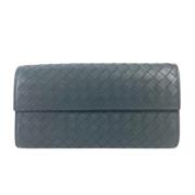 Pre-owned Leather wallets Bottega Veneta Vintage , Gray , Dames