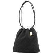 Pre-owned Leather handbags Gucci Vintage , Black , Dames