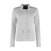 Gebreide Blazer Structuur Gebreid Bloomings , Gray , Dames