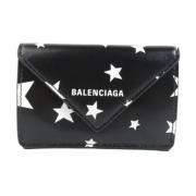 Pre-owned Leather wallets Balenciaga Vintage , Black , Dames