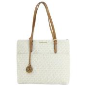 Pre-owned Canvas totes Michael Kors Pre-owned , White , Dames