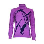 Rolhals Pullover 431251 Roberto sarto , Purple , Dames