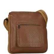 Pre-owned Leather shoulder-bags Bottega Veneta Vintage , Brown , Dames