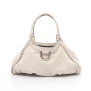 Pre-owned Leather gucci-bags Gucci Vintage , Beige , Dames