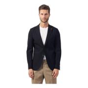 Blauw Slim Fit Jas met Revers Mulish , Blue , Heren